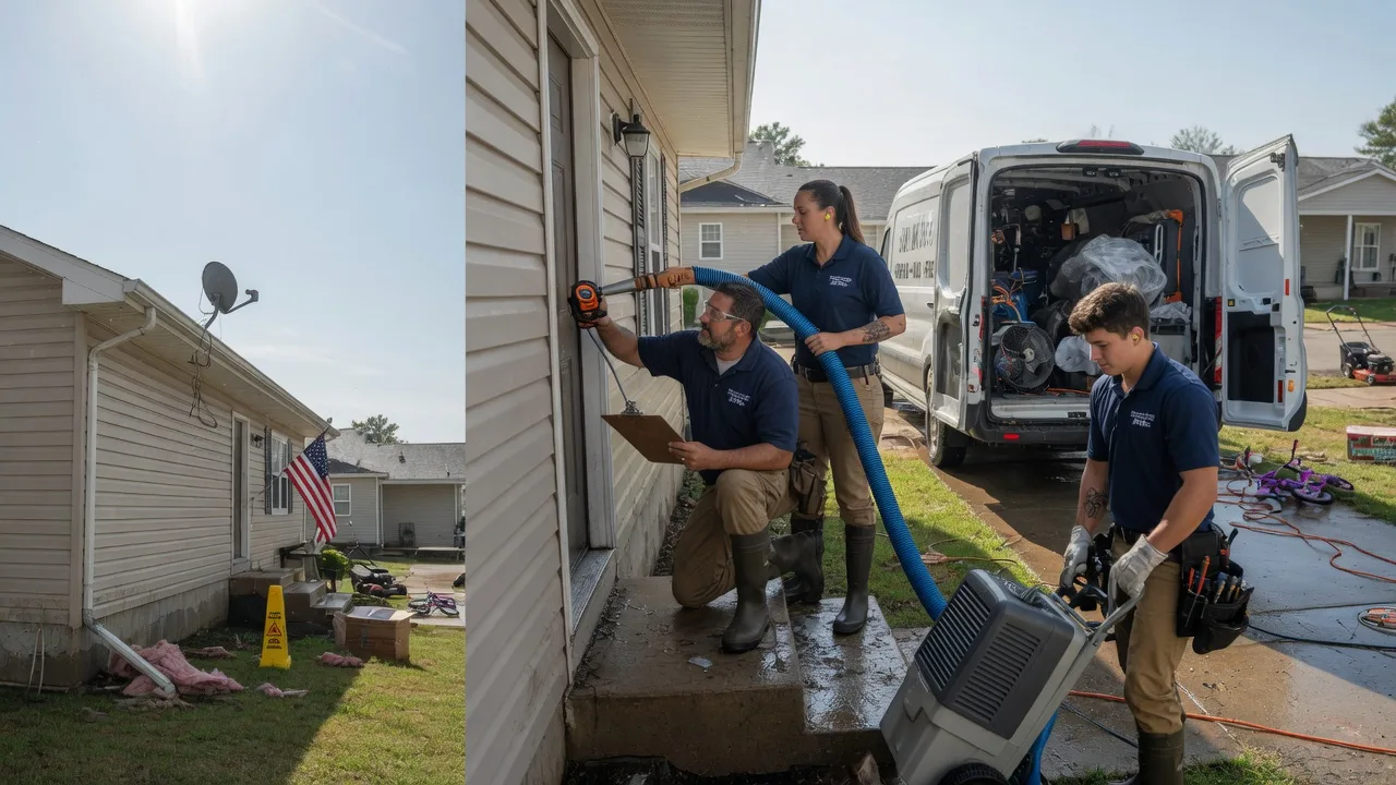 Ceiling Water Damage Restoration in Basehor, KS near me